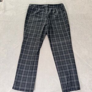 Talbots Women's Signature Navy & Gray Plaid- Talbots Wool Blend Dress Pants- 14
